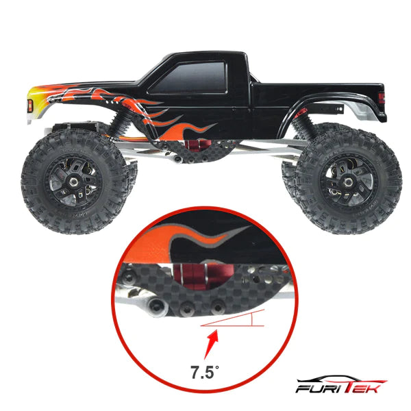 FURITEK CAYMAN PRO V2 4X4 1/18 PREMIUM RC CRAWLER W/ TX/RX BLACK
