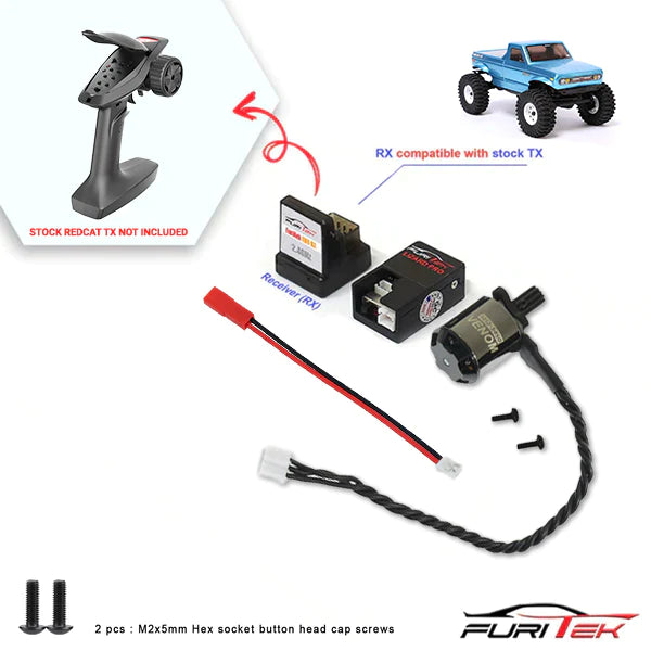 FURITEK STARTER 2S BRUSHLESS POWER SYSTEM WITH RECEIVER FOR REDCAT ASCENT-18