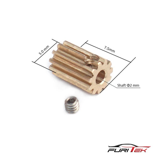 pinion gear motor Furitek 11T HIGH QUALITY Brass Pinion for Micro Komodo (TRX-4M MOTOR)