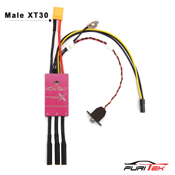 Python Brushless Motor Box FURITEK PYTHON X TEAM SPEC 80A/120A BRUSHED/BRUSHLESS ESC FOR 1/10 RC ...