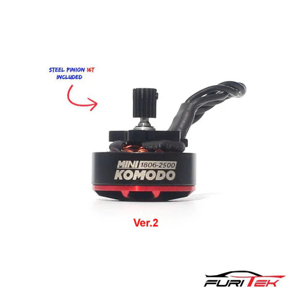 Furitek 16T Steel Pinion And Motor Mount For Furitek Storm Razor Motor For Micro-B FUR-2621