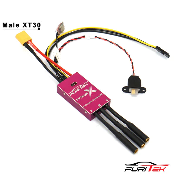 FURITEK PYTHON X TEAM SPEC 80A/120A BRUSHED/BRUSHLESS ESC FOR 1/10 RC  CRAWLERS WITH BLUETOOTH