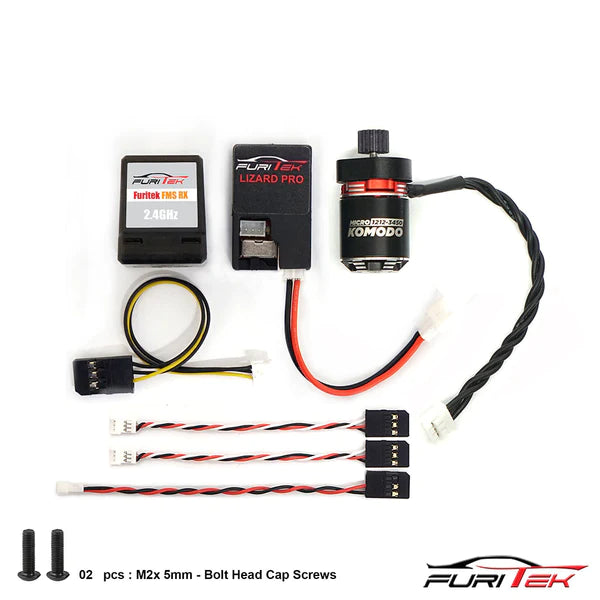 FURITEK アウトランナーモーターESCセット FURITEK STARTER 118 2S Brushless Power System FOR TRAXXAS TRX-4M