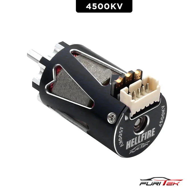 Furitek Hellfire 1410 4500kv Sensored brushless motor - Black color