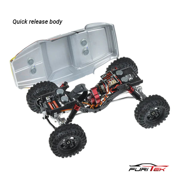 FURITEK CAYMAN PRO V2 4X4 1/18 PREMIUM RC CRAWLER W/ TX/RX BLACK