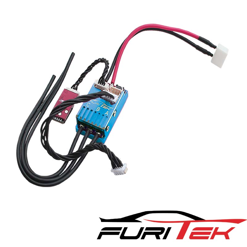FURITEK CYCLOS 2S LIPO 20A/40A BRUSHLESS SENSORED ESC FOR DRIFT/RACE AND BLUETOOTH (With Aluminum Blue Case).