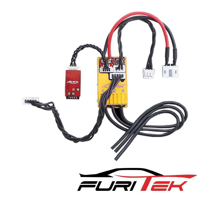 FURITEK CYCLOS 2S LIPO 20A/40A BRUSHLESS SENSORED ESC FOR DRIFT/RACE AND BLUETOOTH (With Aluminum Gold Case ).