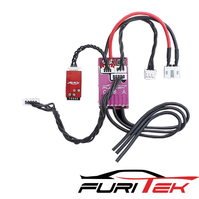 FURITEK CYCLOS  2S LIPO 20A/40A BRUSHLESS SENSORED ESC FOR DRIFT/RACE AND BLUETOOTH (With Aluminum Purple Case ).