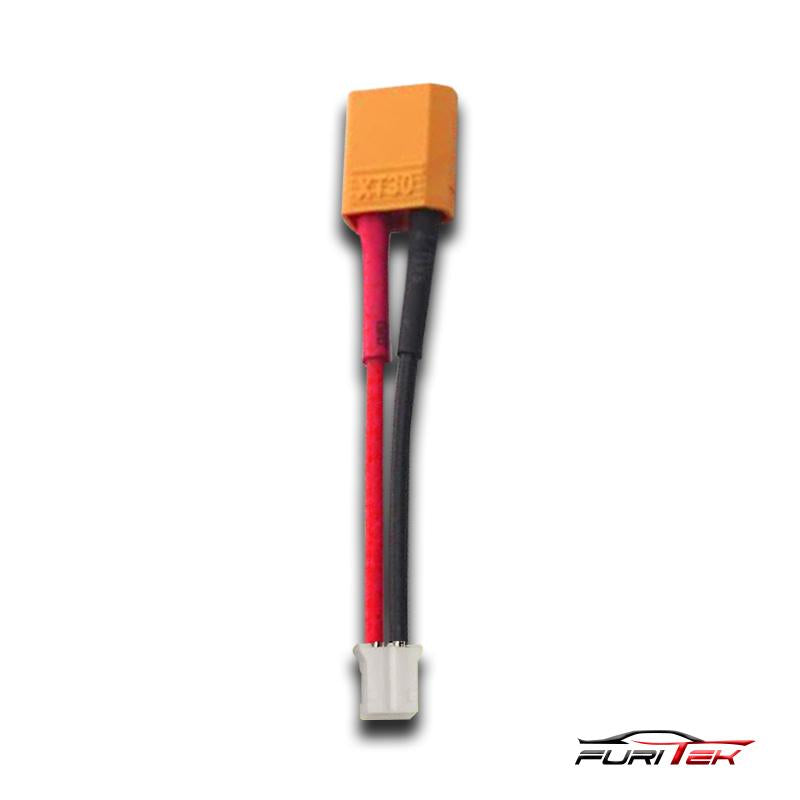 High quality male XT30 to 2-PIN JST-PH conversion cable.