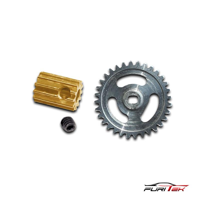 Furitek Brushless conversion for scx24 - 0.5M Spur Gear and 12T Pinion Gear.