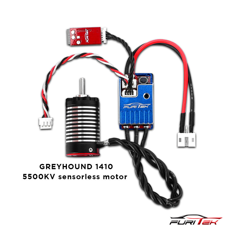 Furitek ODYSSEY Power System V2 for 1/24 1/28 Race/Drift - (ALUMINUM BLUE CASE).