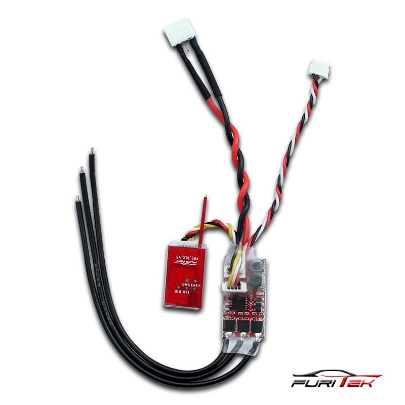 Combo FURITEK MOMENTUM 20A/40A Brushless Sensorless ESC and Bluetooth for Drift/Race.